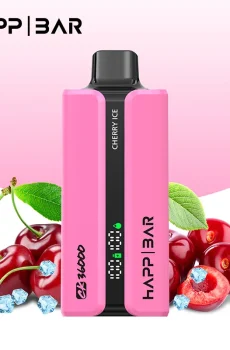 Вейп HAPP 40000 дръпки Cherry Ice – ел. цигара с дисплей и охлаждащ ефект