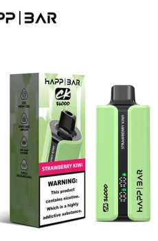 Вейп HAPP 40000 дръпки Strawberry Kiwi – електронна цигара с дисплей, USB-C