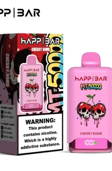 Вейп HAPP MT50000 – Cherry Bomb 50 000 дръпки, с дисплей и USB-C