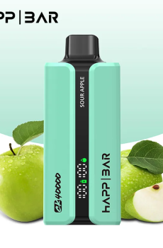 Вейп HAPP 40 000 дръпки – Sour Apple, с дисплей