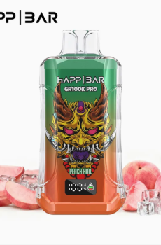 Вейп HAPP MEGA 100 000 дръпки – Peach Hail, с дисплей