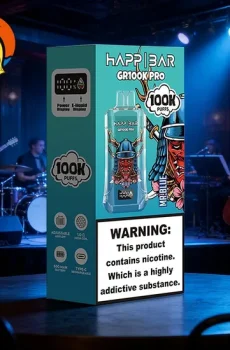 Вейп HAPP MEGA 100 000 дръпки – Mr Blue, с дисплей